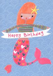Mermaid Birthday Card