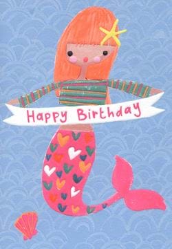 Mermaid Birthday Card