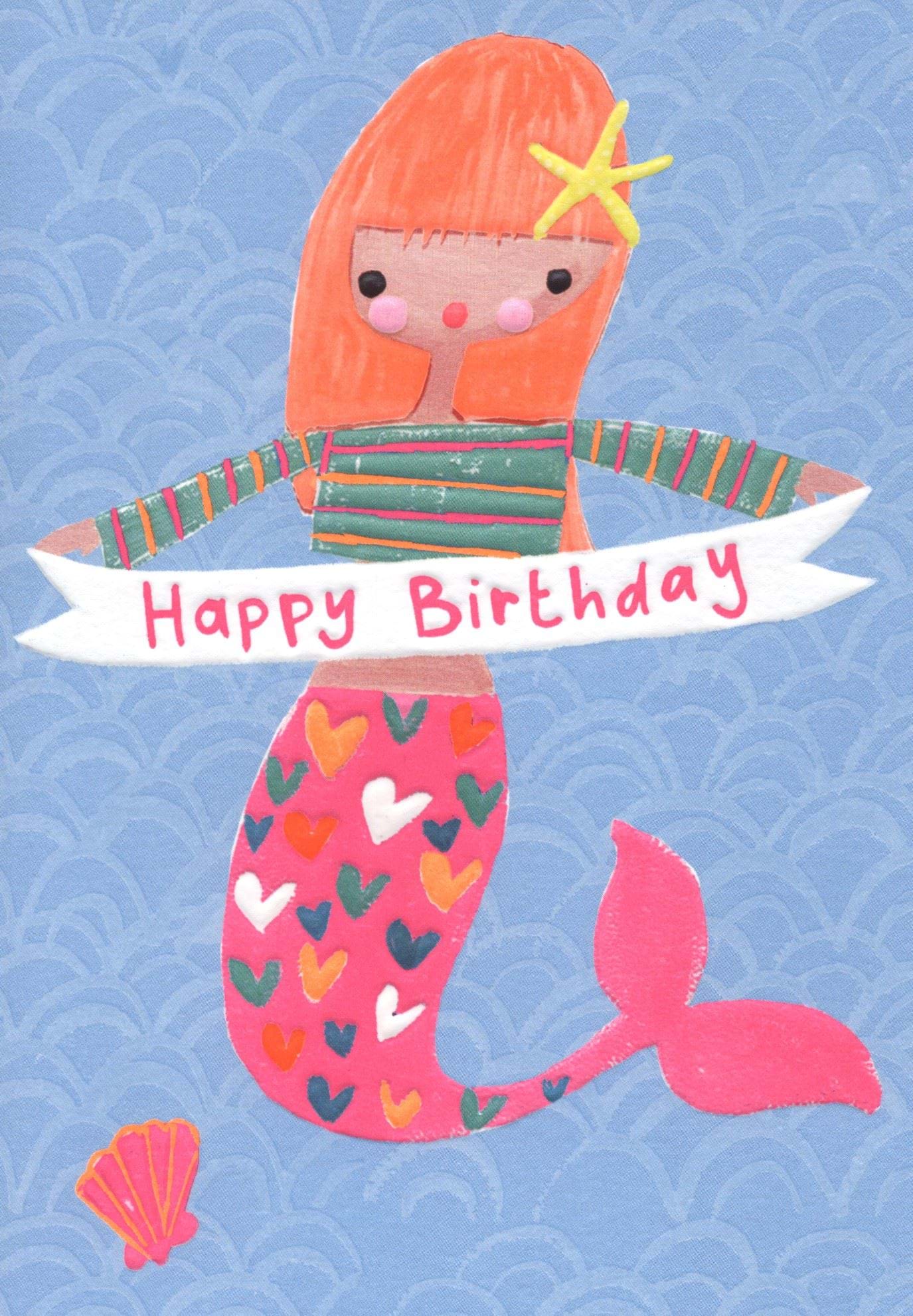Mermaid Birthday Card