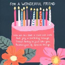 Wonderful Friend Birthday Card