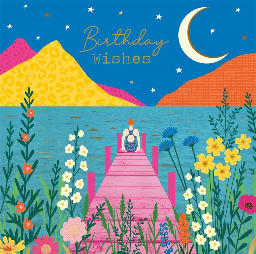 Lake Swim Birthday Card