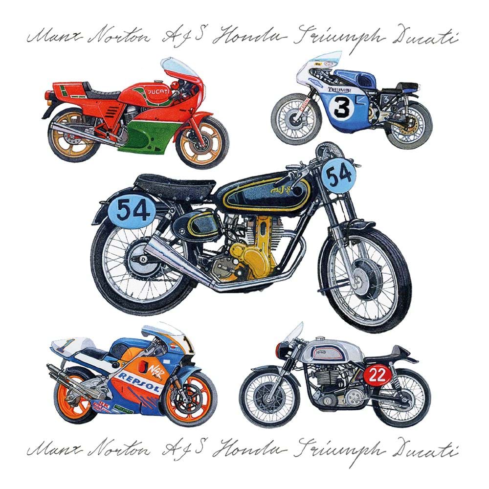 Bikes Greeting Card