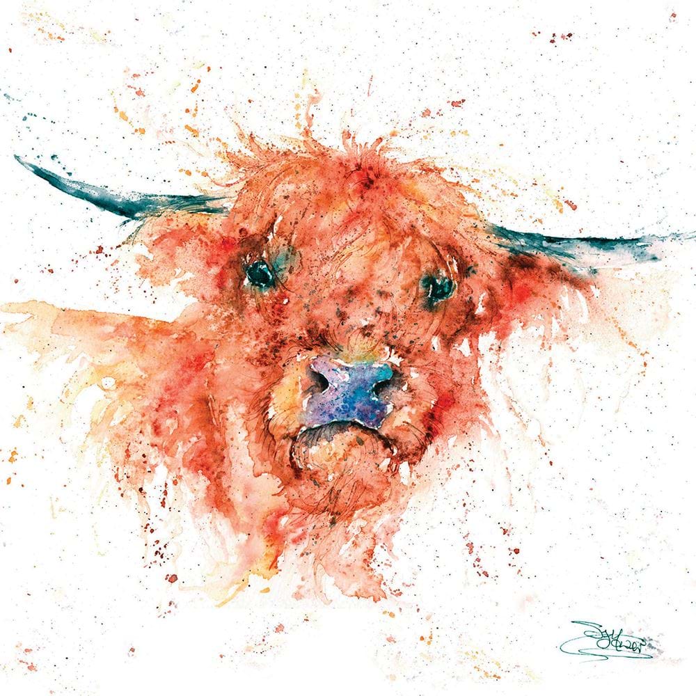 Highland Cow Greeting Card