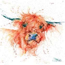 Highland Cow Greeting Card