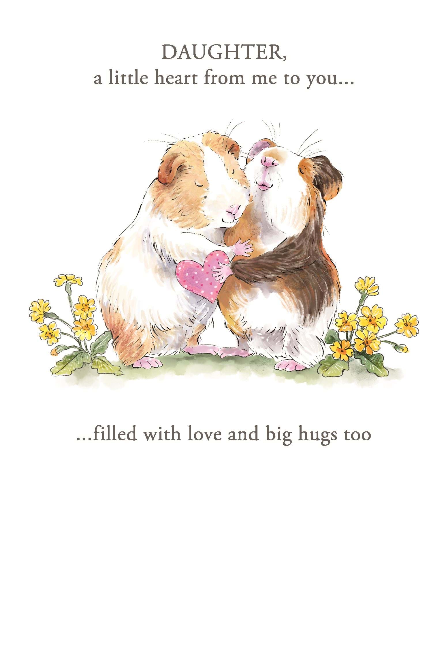 Guinea Pigs Daughter Birthday Card