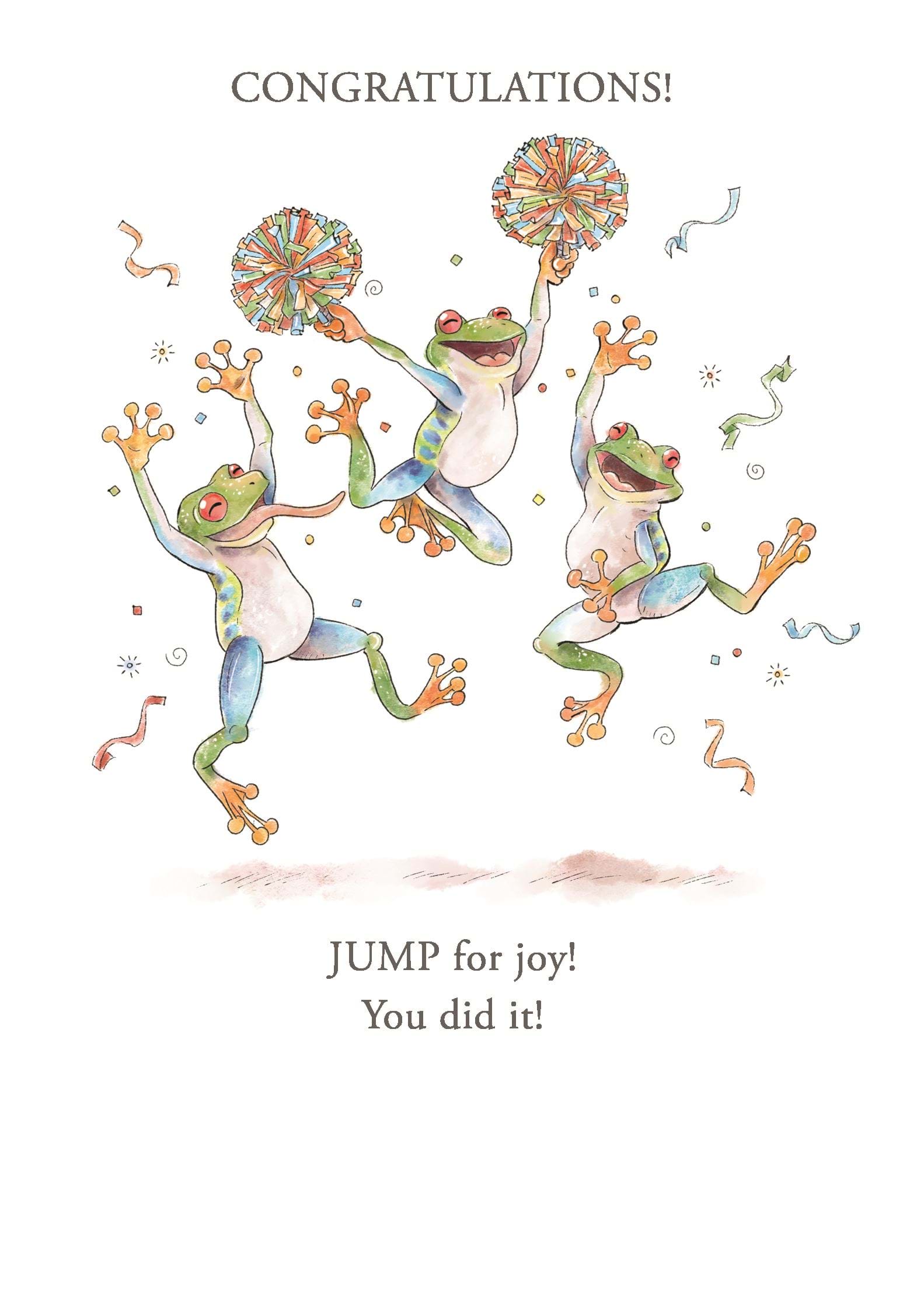 Frogs Congratulations Card