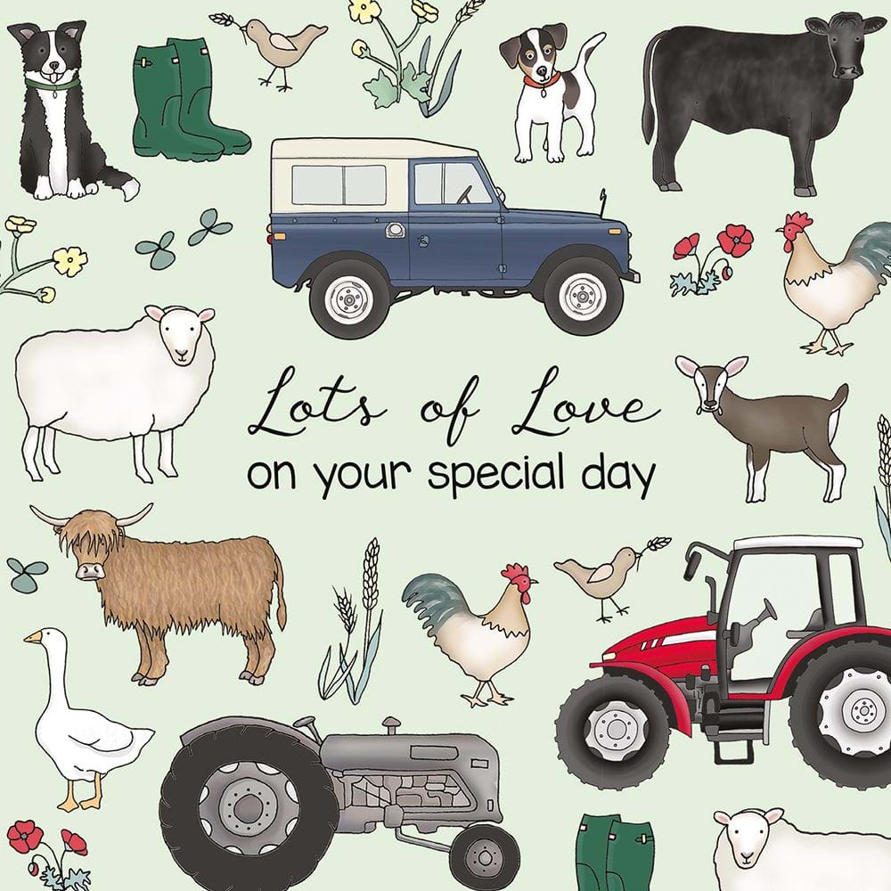 Farming Birthday Card