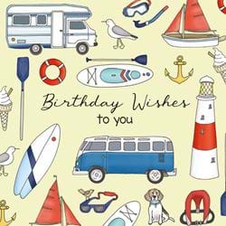 Seaside Birthday Card