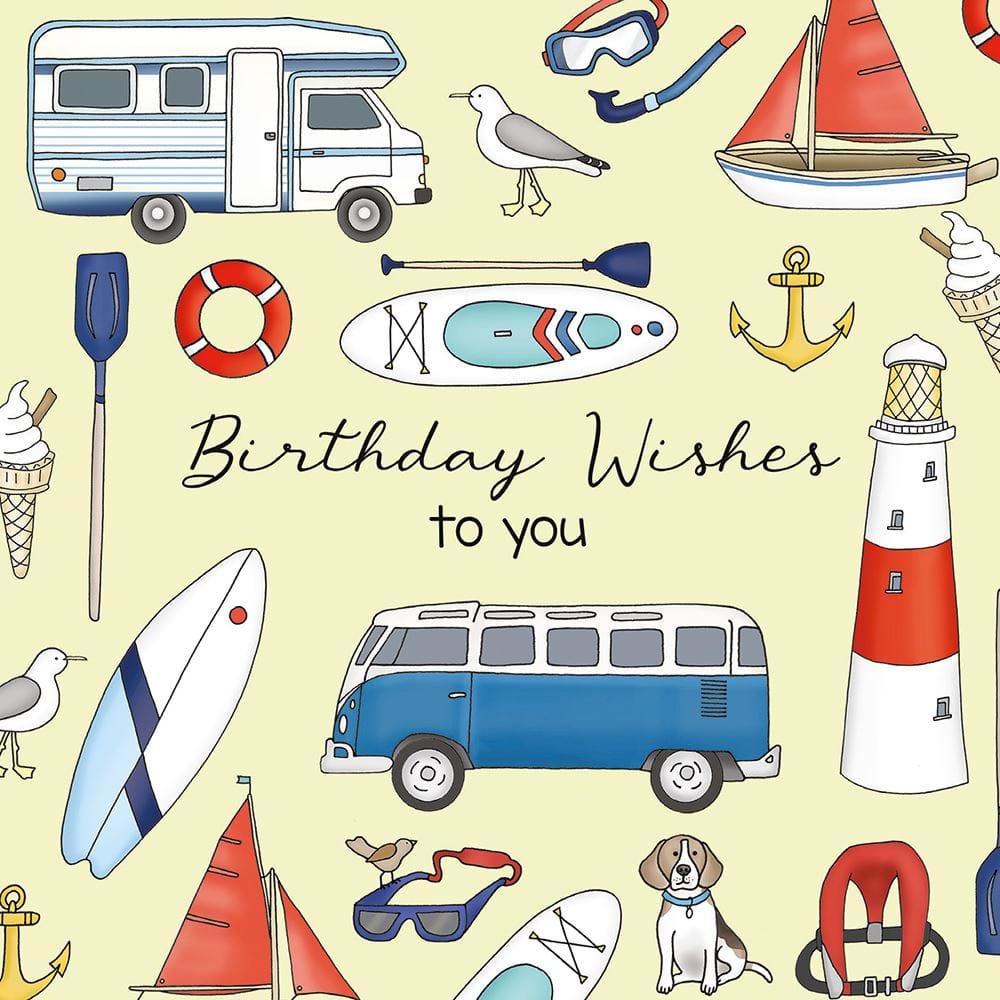 Seaside Birthday Card