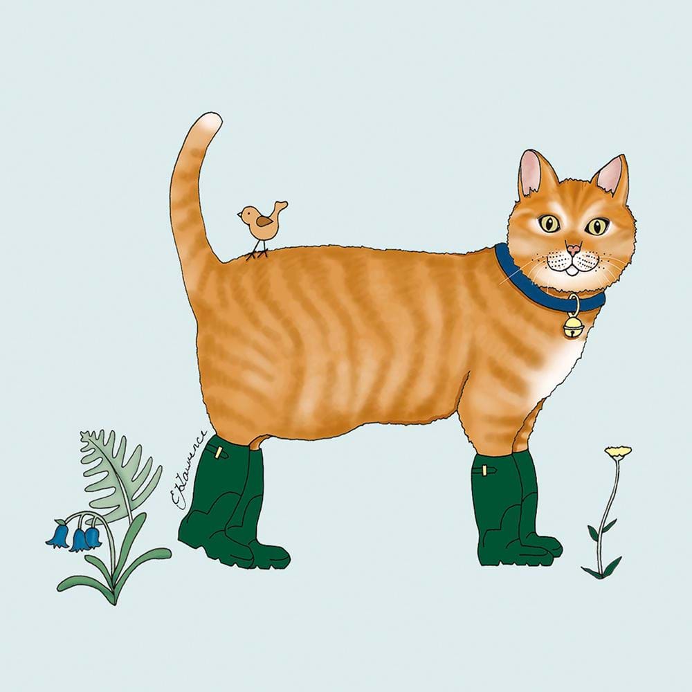 Ginger Cat Greeting Card