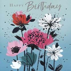 Flowers Birthday Card