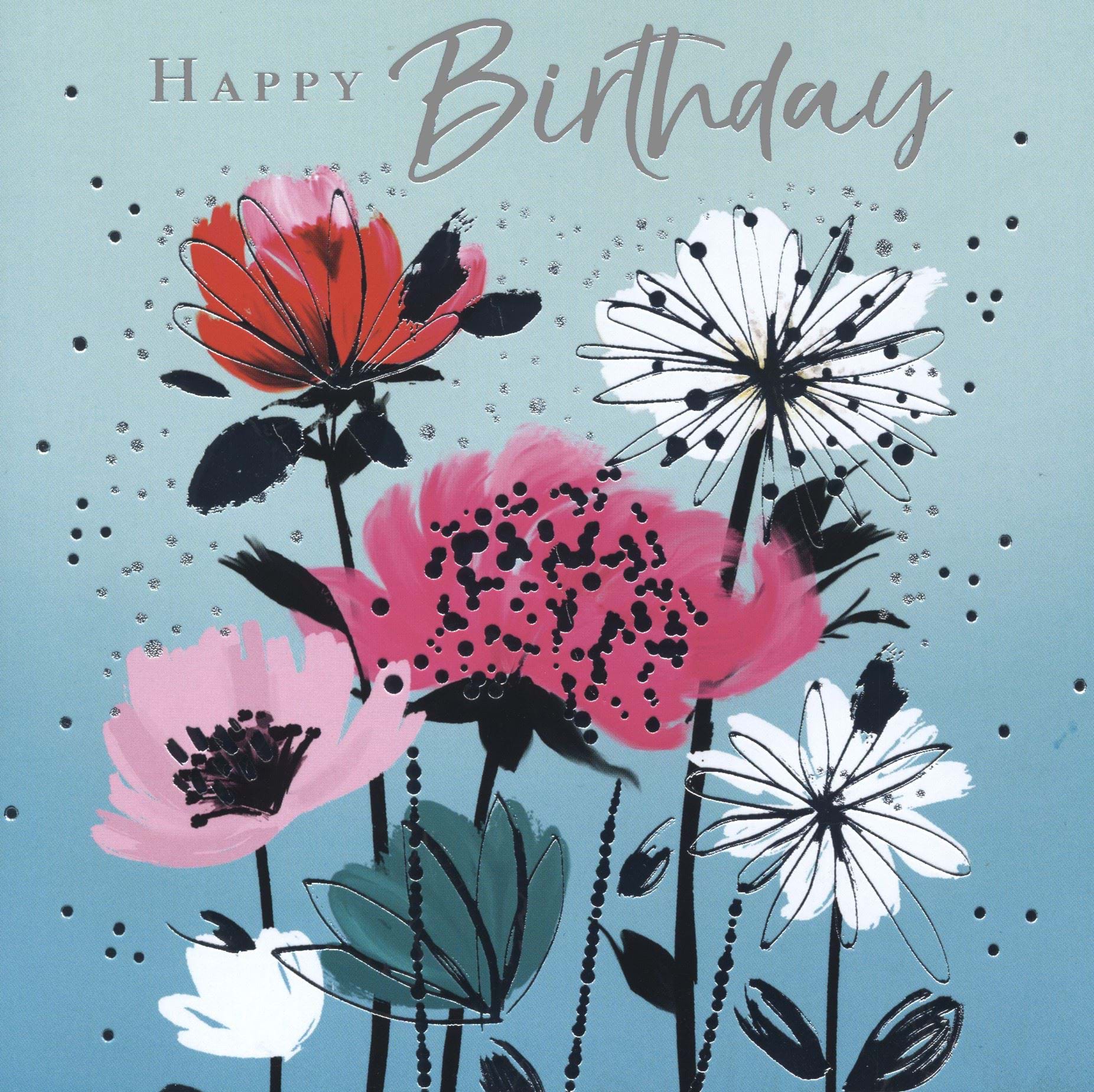 Flowers Birthday Card