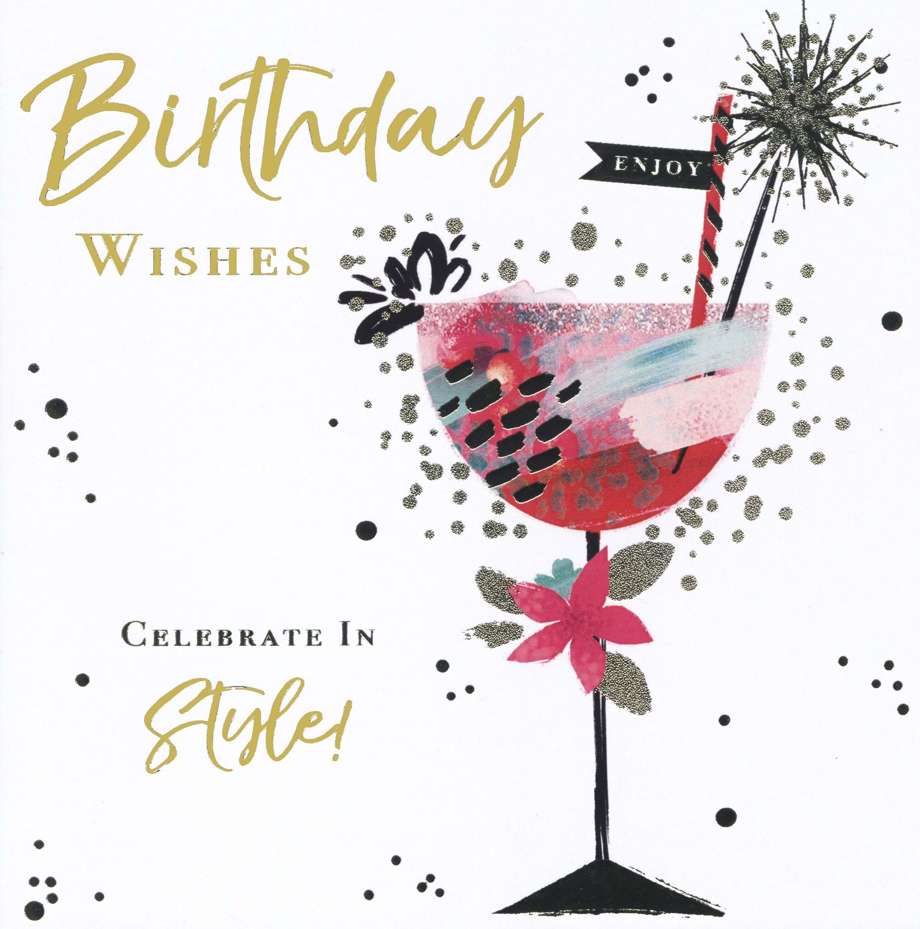 Cocktail Birthday Card