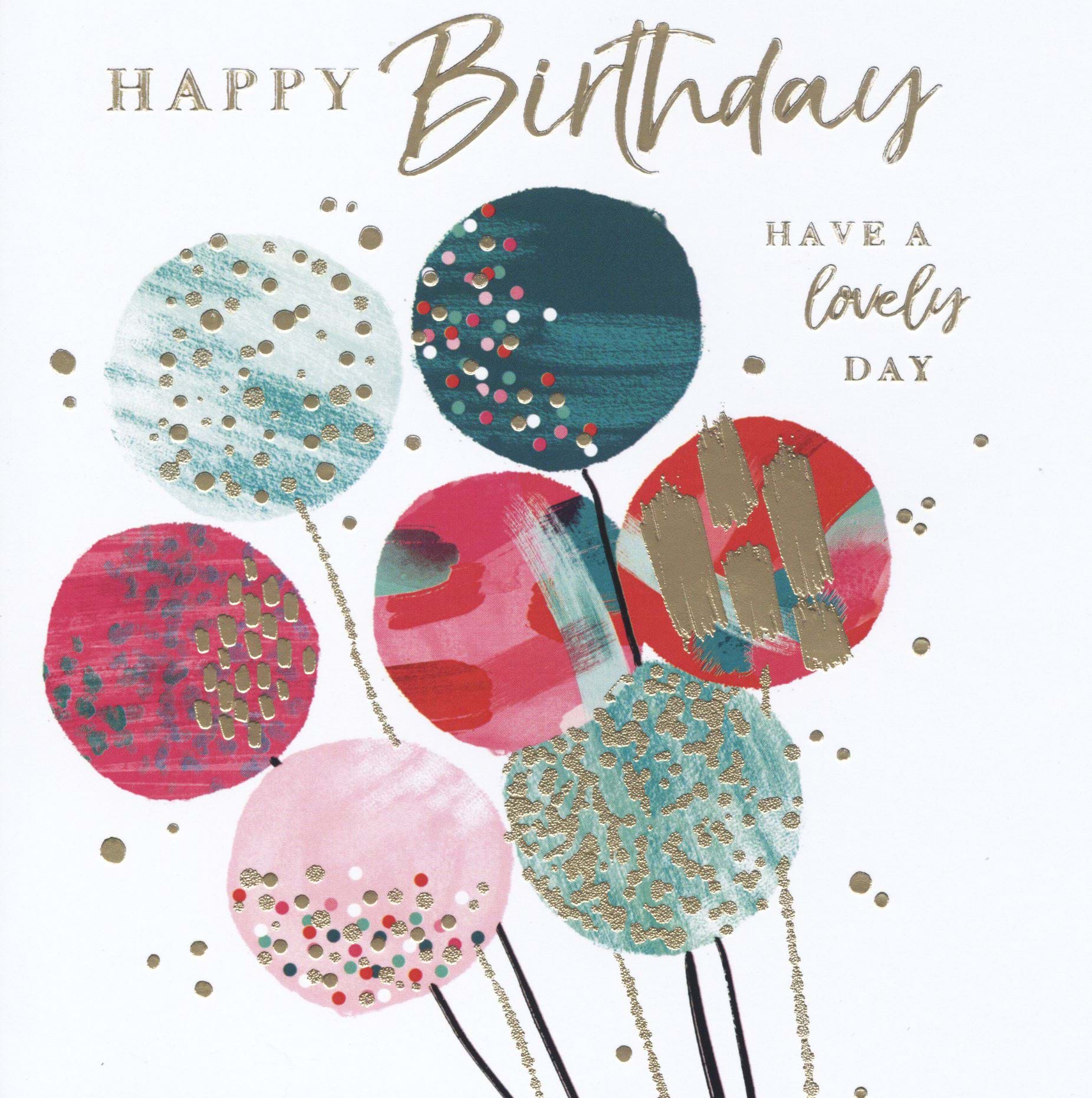 Balloons Birthday Card