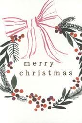Wreath Christmas Cards - Pack of 10