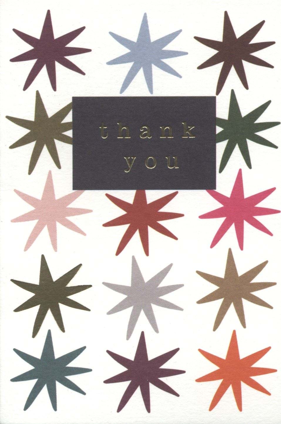 Stars Thank You Pack of 10 Cards