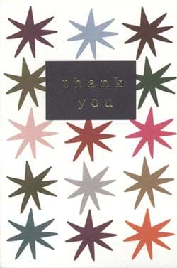 Stars Thank You Pack of 10 Cards