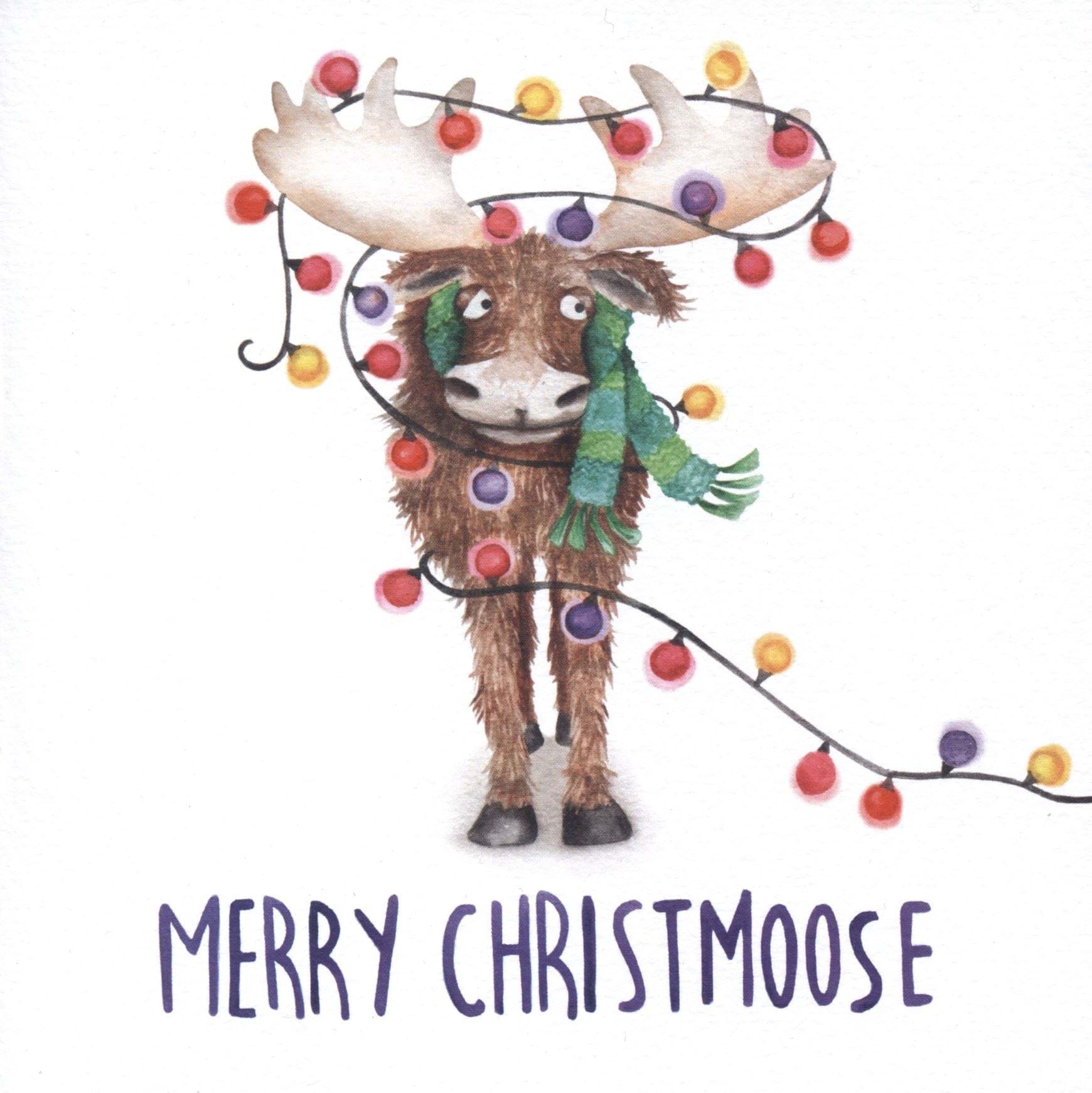 Moose Christmas Card