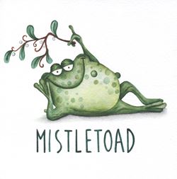 Mistletoad Christmas Card