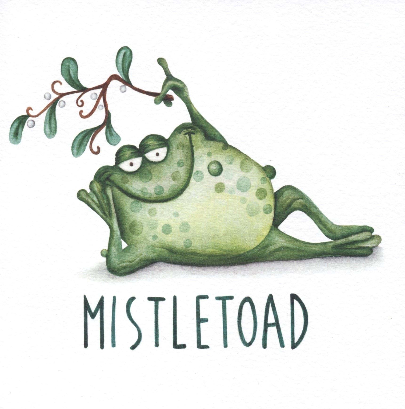 Mistletoad Christmas Card