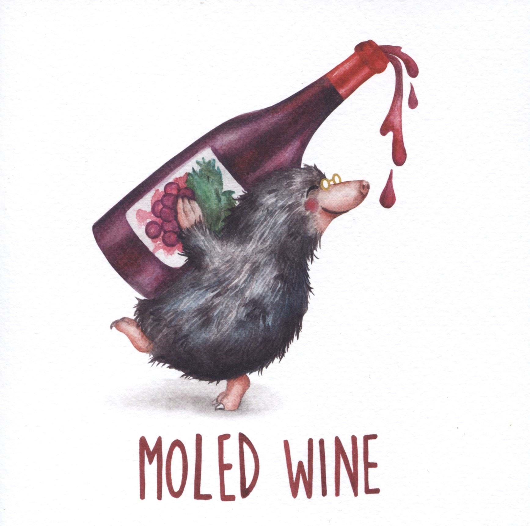 Moled Wine Christmas Card