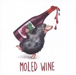 Moled Wine Christmas Card