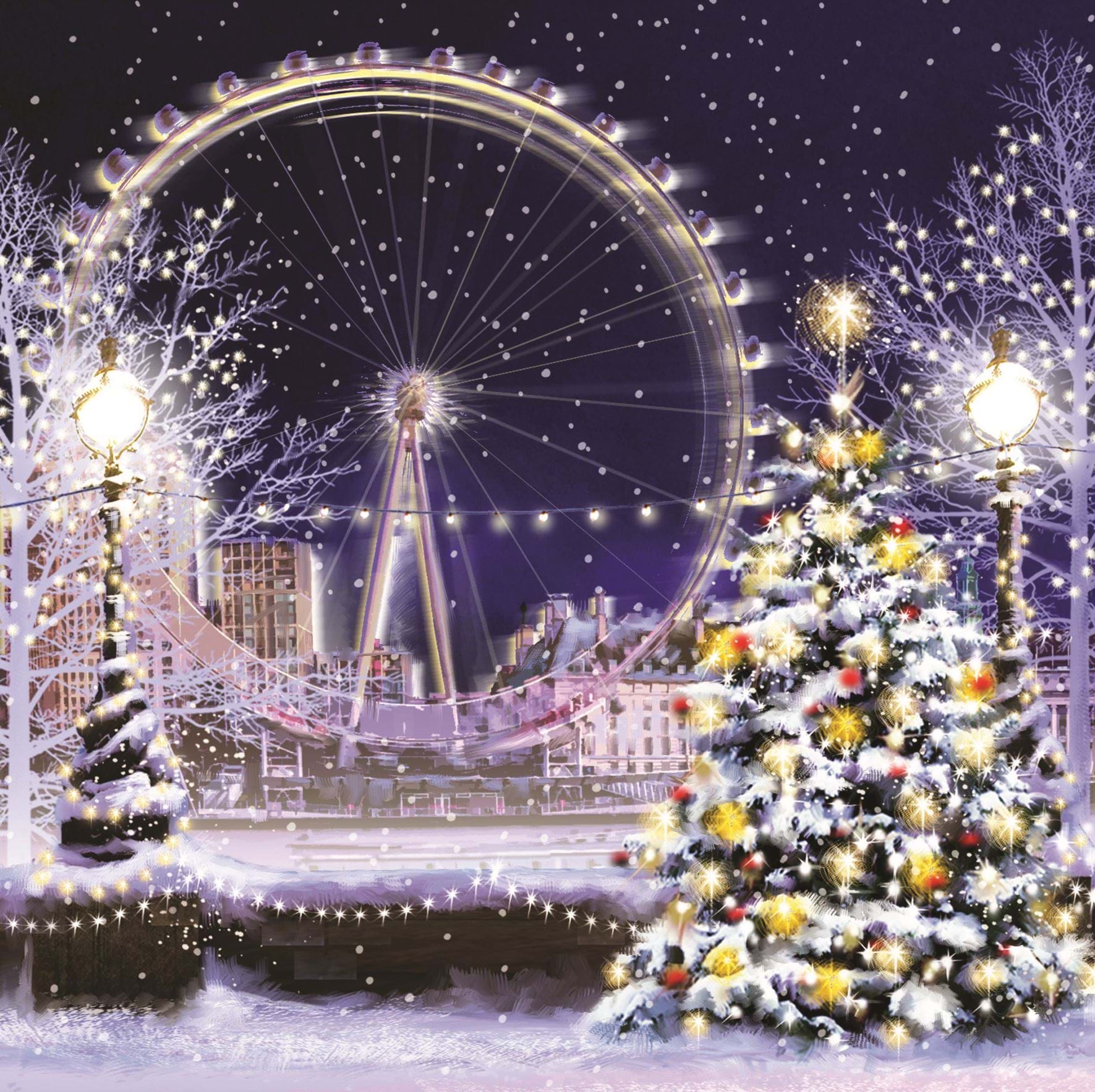 London Eye - Personalised Christmas Card