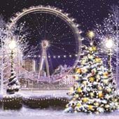 London Eye - Personalised Christmas Card