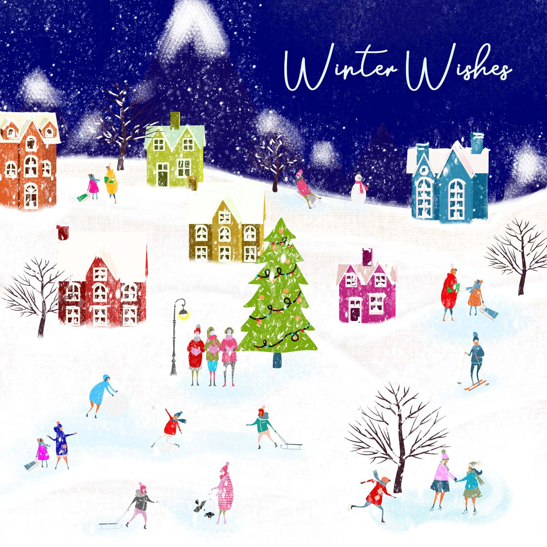Winter Village, Parkinson's UK Christmas Cards - Pack of 10