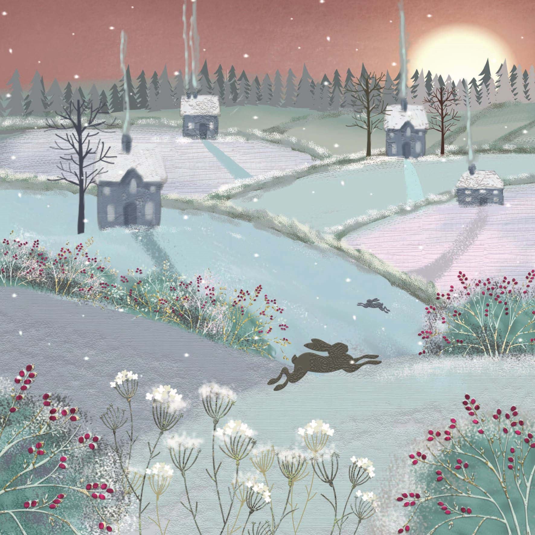 Countryside Hare, Alzheimer's Society Christmas Cards - Pack of 10