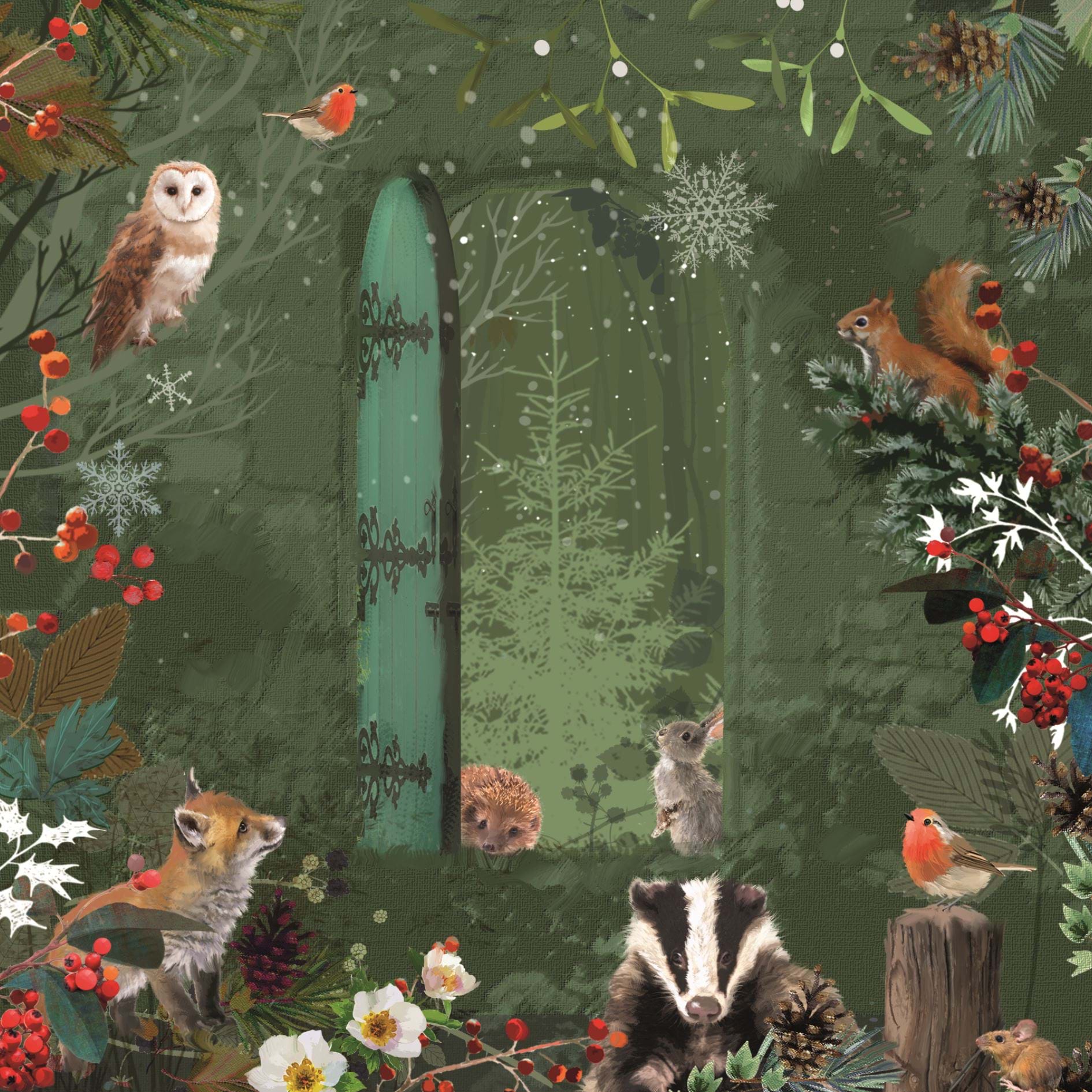 Woodland Magic - Personalised Christmas Card