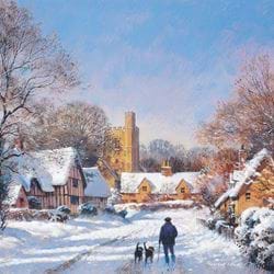 Winter Walk, Cancer Research Christmas Cards - Pack of 10