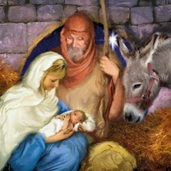 Nativity - Personalised Christmas Card