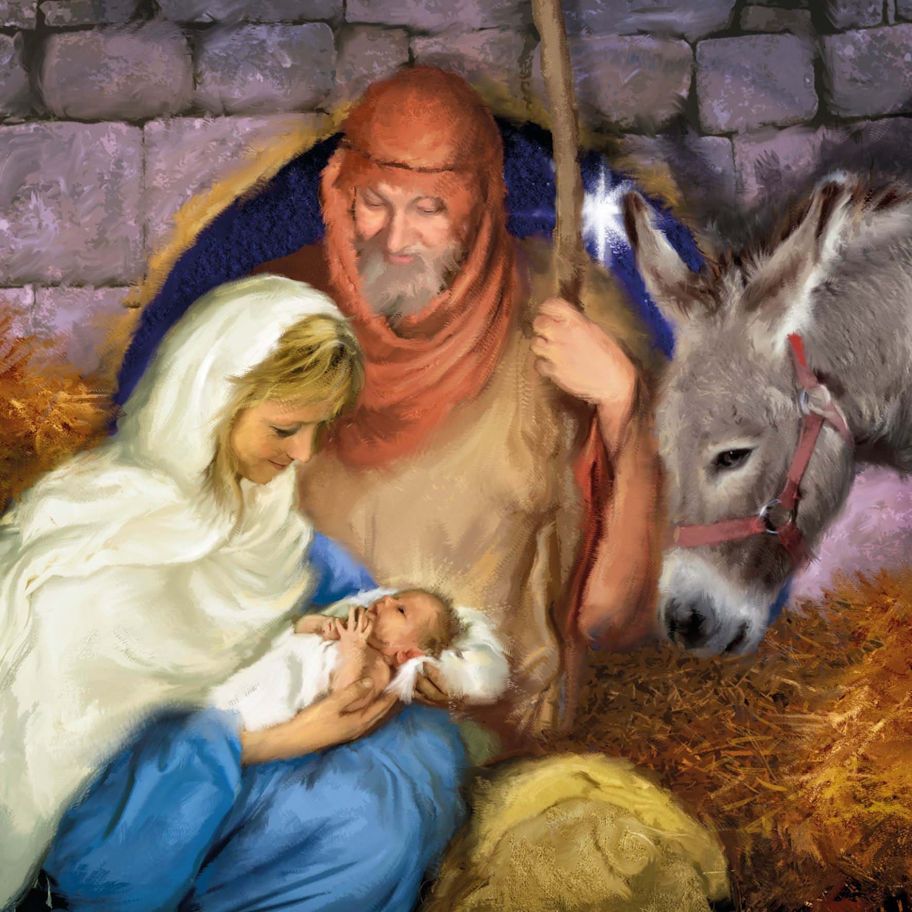 Nativity - Personalised Christmas Card