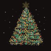 Evergreen Tree - Personalised Christmas Card