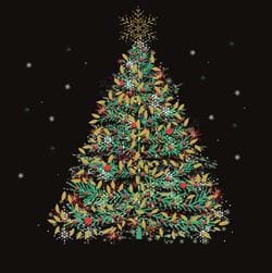 Evergreen Tree - Personalised Christmas Card