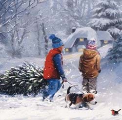 Kids In Snow, MND Association Christmas Cards - Pack of 10