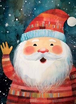 Santa Claus - Personalised Christmas Card