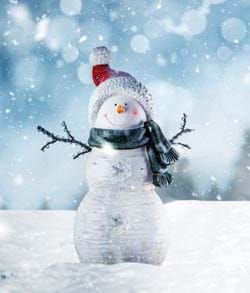 Happy Snowman - Personalised Christmas Card