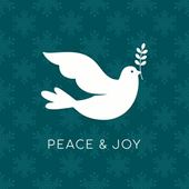 Peace & Joy - Personalised Christmas Card