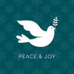 Peace & Joy - Personalised Christmas Card
