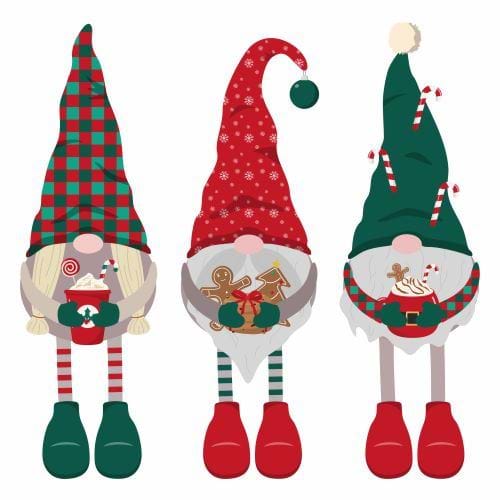 Cartoon Gnomes - Personalised Christmas Card