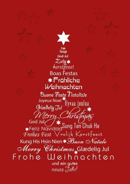 International Message - Personalised Christmas Card