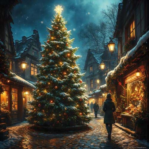 Vintage Christmas - Personalised Christmas Card