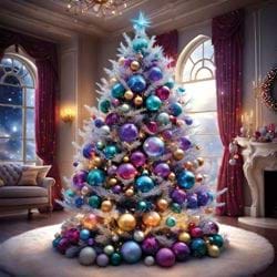 A Decorated Tree - Personalised Christmas Card
