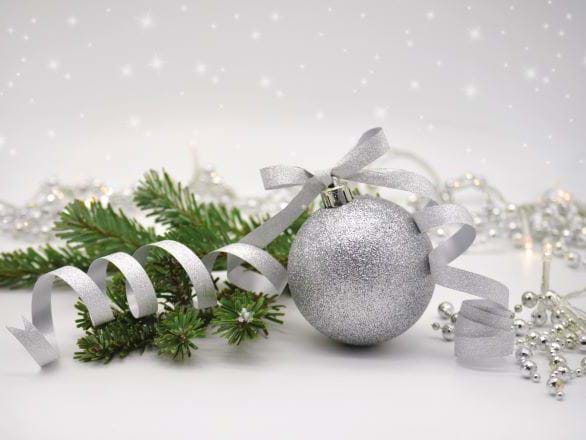 Glitter Bauble - Personalised Christmas Card
