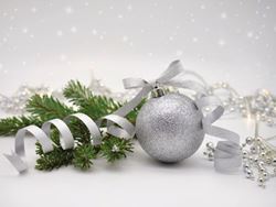 Glitter Bauble - Personalised Christmas Card