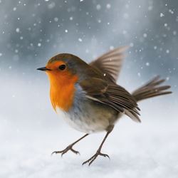 Flying Away - Personalised Christmas Card