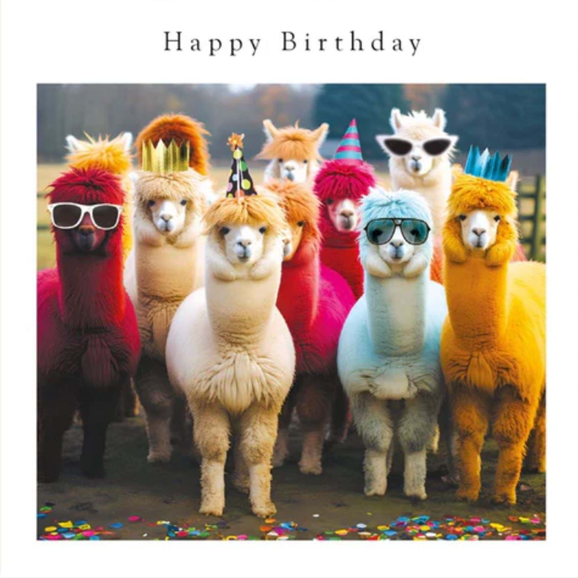 Party Llamas Birthday Card