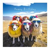 Funky Sheep Birthday Card